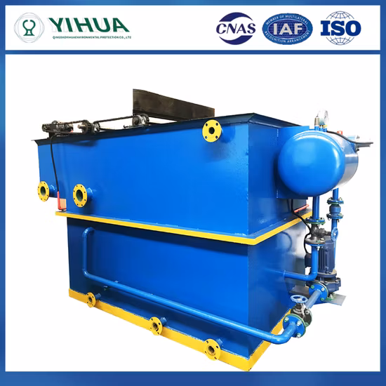 하수 처리 고체 액체 분리기를 위한 Daf 시스템 용해 공기 부양